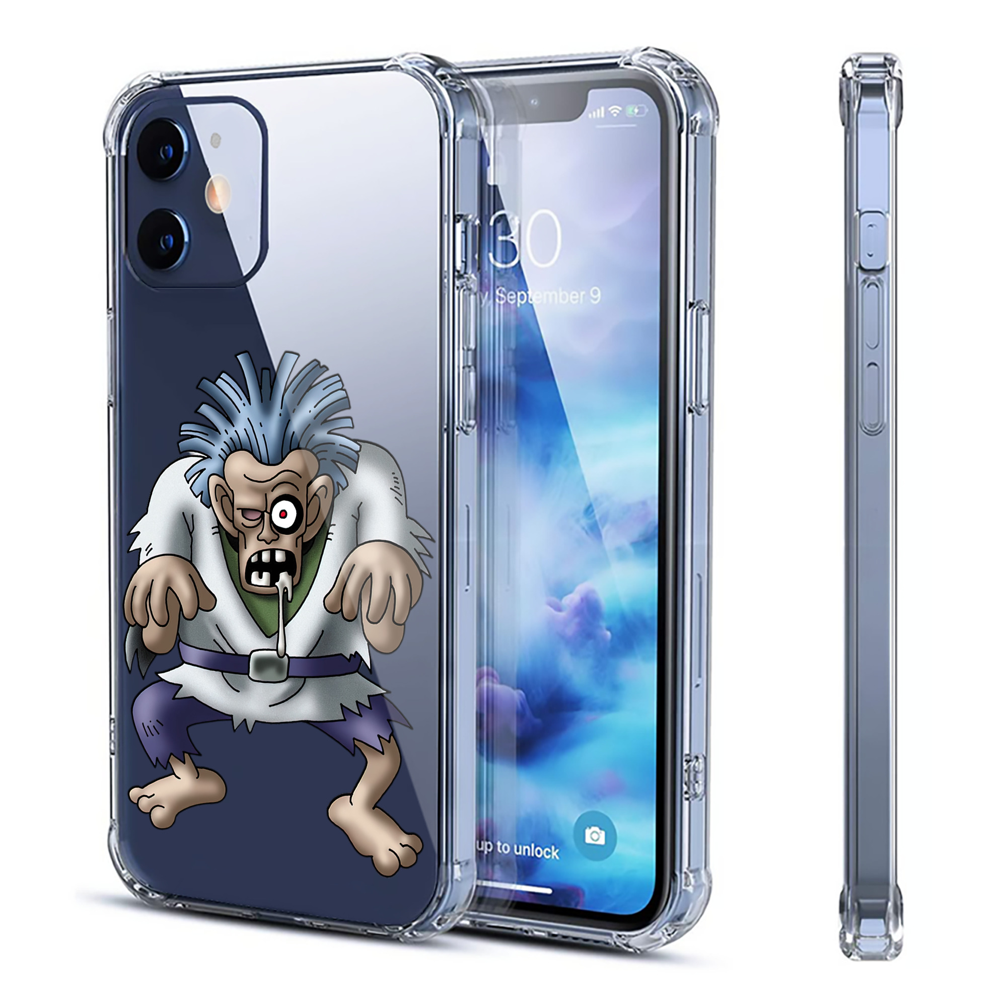 （画像用） ドラゴンクエスト Doragon Kuesuto Dragon Quest 【iPhone 12シリーズ対応】透明スマホケース（クリアソフトケース）